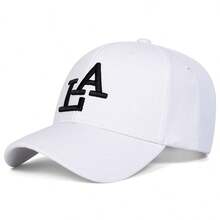 1pc Men's LA Gothic Letter Embroidered Baseball Cap, Adjustable Sports Hat For Outdoor, Spring/Autumn Travel, Beach Party,Festival,Holiday - Multicolor - View 14
