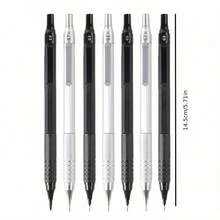 Bút chì cơ cao cấp, thân kim loại trọng tâm thấp, ngòi 0.3 0.5 0.7 0.9 2.0mm có thể thay ruột, đầu nhọn, thích hợp viết, vẽ, phác thảo, dùng trong trường học, văn phòng, cho nghệ sĩ. - Nhiều kiểu dáng - Xem 10