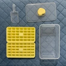 ZHGEE 冰格，食物冷冻模具，压力制冰器，家用冰格，大容量，带盖冰箱冰盒 - 彩色 - 查看 11