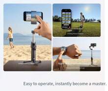Bộ sản phẩm tiêu chuẩn DJI Osmo Mobile 8: Bộ ổn định gimbal cầm tay 360°, hoàn hảo cho việc theo dõi 360 độ, ổn định hình ảnh, gậy selfie và phát trực tiếp/quay vlog. - Xem 10