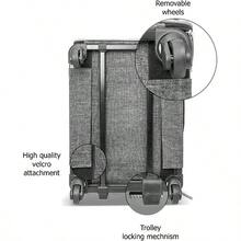 Trasportino Premium Espandibile per Animali Domestici con Ruote, Approvato dalle Compagnie Aeree - Trasportino Espandibile su Due Lati - Progettato per Cani e Gatti - Trasportino Extra Spazioso con Rivestimento Morbido! Grigio - nero - Visualizzare 8