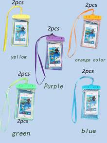 10/8/6/5/4/3/2/1 pièce Pochette de téléphone universelle imperméable, sac étanche pour téléphone avec écran tactile scellé pour la plongée, compatible avec les modèles 15/14/13 Pro Max Plus et supérieurs, convient pour la natation, la plongée, le rafting et autres sports nautiques, essentiel pour la natation intérieure en automne/hiver, accessoire de voyage indispensable, sac de sport indispensable pour les vacances, convient pour les sports, la fitness, l'exercice, les voyages, les vacances, unisexe - Multicolore - Voir 82