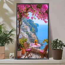 1 قطعة مجموعة فن الرسم بالألماس DIY، مجموعة رسم بالألماس ذات نمط منظر طبيعي جميل، ألماس دائري، فن فسيفساء، مناسب للمبتدئين، ديكور جداري منزلي، هدية فريدة، بدون إطار، متوفر بأحجام متعددة - بدون إطار - مشاهدة 14