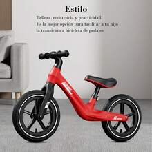 Bicicleta de Equilibrio para Niños de 1 A 3 Años con Asiento Ajustable, Bicicleta Sin Pedales Muy Ligera para Niños de 2 A 6 años, El Regalo para Un Niño - Verde - Ver 9