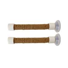 1/2pcs Portable Small Suction Cup Sisal Rope Parrot Stand Bar, Car Mounted Interactive Training Rack For Cockatiel, Cockatoo, Glass, Ceramic Tile Bird Perch - Multicolor - View 16