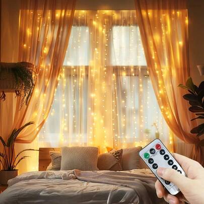 1 dây đèn LED dài 6m/3 mét, cắm USB, có điều khiển từ xa, thích hợp cho không khí tiệc tùng, họp mặt gia đình, trang trí đám cưới.