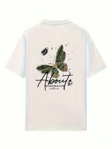 Camiseta de Verano de Manga Corta para Mujer con Diseño Elegante, Corte Ajustado, Estampado de Dibujos Animados, Camiseta de Manga Corta de Algodón Puro, Top, Camiseta Básica #   3333-Camiseta Unisex de Estilo Vintage Urbano, Holgada, de Algodón, Manga Corta y Cuello Redondo - Blanco - Ver 4