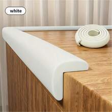 Impact Corner Protector For Tables And Walls-Durable Rubber Material, Easy To Install, Prevents Scratches, Keeps Furniture In Place, Anti-Scratch Protective Cover, Furniture Protection, 78.74 Inch Soft Guard, Household Corner Tea Table Hemming - A - View 2