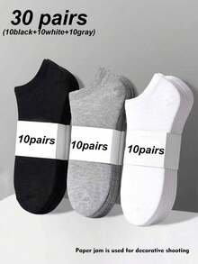 1/15/30 Đôi Tất Unisex, Tất Thể Thao, Tất Tàng Hình, Màu Trơn Phong Cách Tối Giản, Phù Hợp Mặc Hàng Ngày, Mọi Mùa - Nhiều màu - Xem 15
