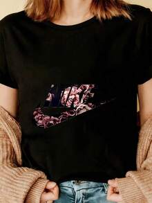 Women T-Shirts - Black - View 3