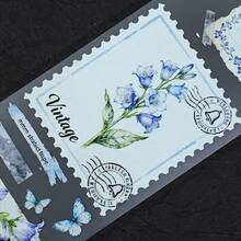 Pita Washi PET Medusa 2m/Gulungan, Stiker Transparan Bunga untuk Jendela, Pita Perekat Dekoratif untuk Buku Harian, Scrapbooking, Jurnal, Alat Tulis, Lingkaran 100cm - Pita PET - View 3