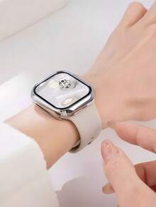 Ốp lưng TPU mạ điện mềm mại tương thích với Apple Watch Series 11 10 SE 9/8/7/6/5/4/3/2/1 Màn hình cảm ứng Nhẹ Chống trầy xước Bảo vệ toàn diện Mỏng Chống sốc Viền bóng linh hoạt Tương thích với Series 10 9 8 7 6 5 4 3 2 SE TPU Siêu mỏng Chống sốc Chống va đập Chống trầy xước Chống va chạm Nhẹ Bảo vệ Cảm ứng nhạy - Rỗng - Xem 5