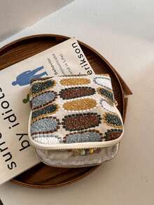 Embroidered Jewelry Storage Pouch, Ring Necklace Pendant Organizer Bag, Jewelry Pouch - Multicolor - View 13