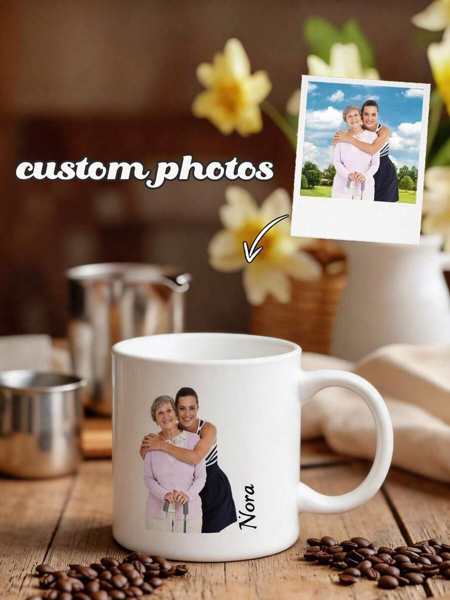 Cốc in ảnh theo yêu cầu, Quà tặng Mẹ, Cốc cà phê in ảnh cá nhân, Cốc in chữ theo yêu cầu, Cốc có chữ và ảnh, Quà tặng Mẹ theo yêu cầu, Cốc in ảnh kỷ niệm cá nhân, Thích hợp cho Ngày thiếu nhi, Ngày của Cha, Lễ tốt nghiệp, Đám cưới, Tân gia. - Nhiều màu - Xem 1