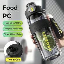 New Sports Water Bottle, Plastic Portable Water Jug, Heat-Resistant Office Tea Cup - Multicolor - View 4