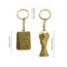 2pcs 2026 USA, Mexico, Canada World Cup Party Keychain Hercules Trophy Theme Keychain Pendant. This Keychain Is A Must-Have For FIFA Fans, Perfect For Back-To-School Gifts - Multicolor - View 7