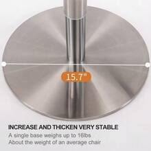 Titanium Black Stainless Steel Bar Stools, Modern Bar Chairs In Quality Leather With Backrest, Swivel And Height Adjustable For Kitchen Counter And Dining Room - 白色 - 查看 9