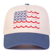 1pc Women's American Flag Truck Driver Hat, Embroidered Baseball Cap, Street Fashion Five-Panel Hat, Outdoor Sun Protection Casual Cap For Spring/Autumn Travel, Beach Vacation,Summer - Gạo xanh - Xem 8