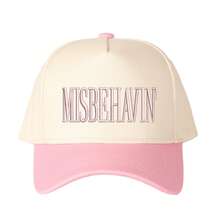 MISBEHAVIN Letter Embroidered Patchwork Trucker Hat, Essential For Vacation And Travel, Adjustable, Unisex - Sky Blue - View 9