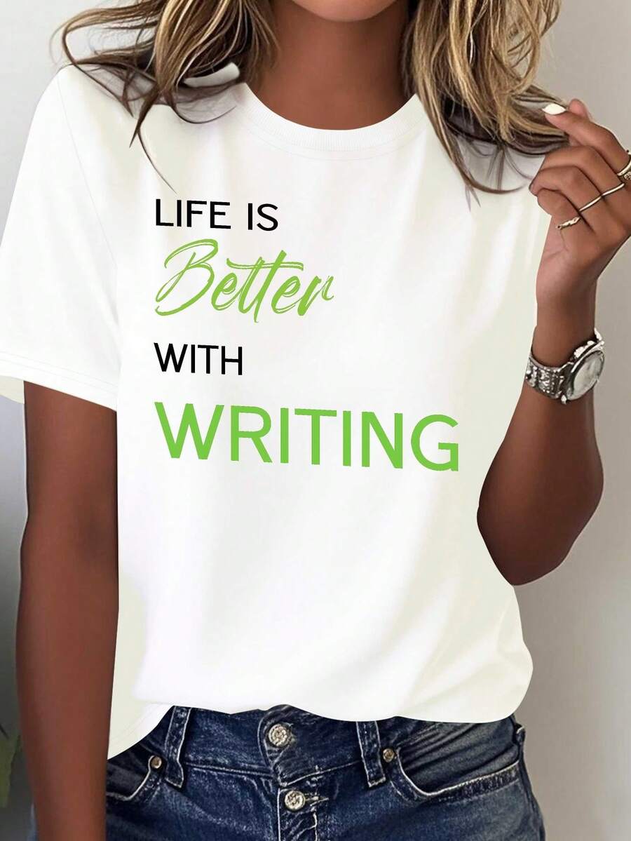 Camiseta de escriturara mujer, Pure Comfortable, i para el hobby