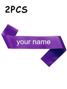 1/2/5pcs Customized Text Satin Ribbon, Personalized Slogan Sash, Customized Text Party Sash, Personalized Sash With Logo And Text, Bride-To-Be Sash, Bachelorette Party Sash, Beauty Pageant Birthday Customized Sash, Customized Sash, DIY Sash, Customized Bride Sash, Bachelorette Party Favor, Personalized Sash, Customized Sash, Party Favor, Personalized Gift, Wedding Party, Bridesmaid Invitation Gift - Multicolor - View 36