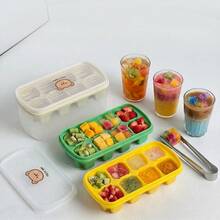 1/2/3pcs 8 Grids Plastic Ice Mold With Lid, Reusable Fruit & Beverage Ice Tray, Beer Refrigeration Tool, Suitable For Refrigerator Ice Maker In Kitchen, Restaurant,Bar - View 12