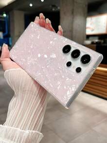 Shell Pattern Phone Case, Suitable For Samsung S26Ultra / S25Ultra S24Ultra S23Ultra S22Ultra S21Ultra A55 /A17/ A56/A57 /A06 A15/ A16 / A26 / A35 / A36 / A25 / A54, Shell Pattern Phone Case For Huawei P30 P30Pro Honor90, Fashion Phone Case For Samsung S23 / S23 FE/S24 FE/S25, Girl Phone Case, Phone Case - Pink - View 4