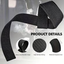 Correas de muñeca para levantamiento de pesas, correas antideslizantes de silicona para peso muerto con almohadillas de muñeca acolchadas de neopreno para levantamiento de pesas, culturismo y entrenamiento de fuerza - Multicolor - Ver 6