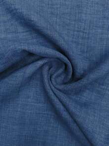 Pantalones tipo mono holgado de moda para mujer de talla grande - Azul - Ver 6