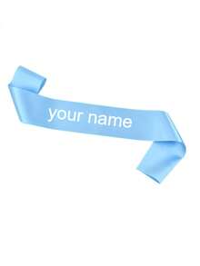 1pc Customized Text Satin, Personalized Slogan Ribbon, Customized Text Party Ribbon, Customized Logo Text Personalized Ribbon, Bride-To-Be Ribbon, Bachelorette Party Ribbon, Pageant Birthday Customized Ribbon, Customized Bride Ribbon, Bachelorette Party Favor, Party Favor, Personalized Gift, Wedding Party, Bridesmaid Proposal Gift, Forever Love, Photo Props, Graduation Gift - Multicolor - View 20