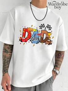 Disney 2026 Family Shirts ,Short-Sleeve Parent-Child Printed T-Shirt, Pattern T-Shirt, Cotton Pattern T-Shirt, Cars And Character Name Printed T-Shirt, Suitable For Family Outings And Vacations. Mother's Day And Father's Day T-Shirt, Suitable For Men And Women To Wear. Cotton T-Shirt, Comfortable And Breathable. - 男人 - 查看 2