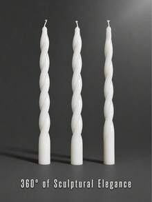 Juegos de velas aromáticas en forma de pilar romano con forma de cono, sin humo negro, con fragancia, que pueden arder durante 4 horas. Las propias velas tienen fragancia. Velas decorativas para el hogar que, combinadas con portavelas, crean una decoración muy atmosférica. Adecuadas para la decoración del hogar, reuniones, decoración de mesas, regalos festivos, cenas, banquetes/fiestas, relajación/meditación, iluminación ambiental. - vela larga blanca - Ver 16