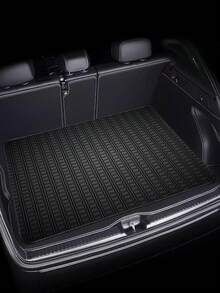 1pc Black Diamond Pattern Trunk Mat, Polyester Carpet Lining, Practical For Daily Commute, Loading And Cargo Securing, Car Trunk Mat, Interior Decoration Accessory - Multicolor - View 12
