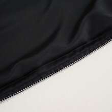 2pcs Satin Pillowcase, Without Pillow Insert, Soft And Smooth Texture, Plain Weave High Density, Minimalist Fashion Design, Envelope Closure Solid Color Pillowcase, Reduce Hair Breakage, Prevent Wrinkles - Cool Black - View 7