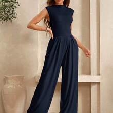 Clasi Women's Comfortable Casual Summer Jumpsuit - Azul Marino - Ver 6