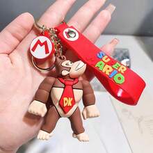 1 pieza Llavero colgante con imagen de figura de anime, llavero de princesa de dibujos animados Superbros, accesorio para mochila, bolso, coche, regalo perfecto de vacaciones para familia y amigos, Kawaii - Multicolor - Ver 12