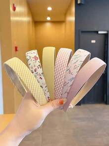 6 chiếc băng đô/dây buộc tóc, phụ kiện tóc phong cách tối giản tự nhiên, băng đô đa năng dùng ngoài trời, kẹp tóc mới năm 2026 dành cho nữ. - Nhiều màu - Xem 3