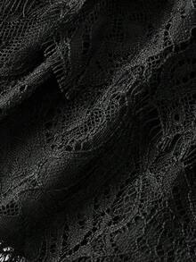 MOD Falda con cordón lateral bajo con fruncido - Negro - Ver 4