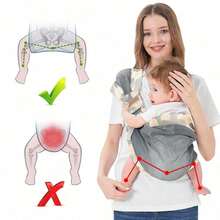 Baby Carrier For Newborns From Birth, On The Go Multifunctional, For Babies From 0 To 36 Months, Toddlers Up To 15 Kg - Tarnfarbe - View 4