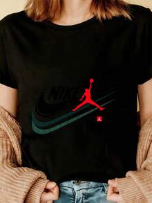 Women T-Shirts - Black - View 3
