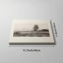 1 Stück Vintage Baum Skizze Wandkunst Bild Rustikale Natur Zeichnung Drucke Leinwandbilder Antike Landschaft Poster Stimmungsvolle Dekoration für Wohnzimmer, Schlafzimmer oder Bauernhaus Raumdekoration Geschenk für sie Ungerahmt oder Gerahmt - Verschiedenfarbig - Übersicht 12