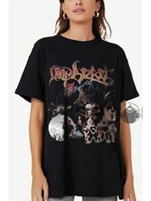 Women T-Shirts - Black - View 7