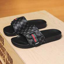 Men's Casual Versatile Slippers - Black - View 8