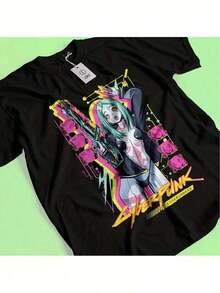 Camiseta Casual de Anime para Niños con Cuello Redondo, Camiseta de Anime Albedo Overlord - Camiseta de Manga Corta con Estampado de Manga y Personaje de Albedo & Texto de OVER LORD, Camiseta Casual para Uso Diario y Fans de Anime (Lavable a Máquina) Cómoda, a la Moda, Diseño Creativo, Adecuada para Salidas de Verano, Camisetas de Fiesta de Festival, Varios Días Festivos Y2k Camiseta Camisa De - Blanco - Ver 7