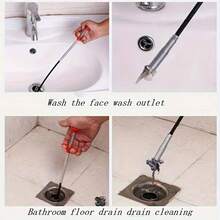 Bộ 2 dụng cụ thông tắc cống đa năng, có thể uốn cong và gấp gọn, 4 càng, dùng cho bồn rửa nhà bếp, máy nghiền rác, dụng cụ thông tắc bồn cầu, dụng cụ làm sạch đường ống thoát nước nhà tắm, dụng cụ thông tắc cống bồn rửa. - Làm sạch bàn chân - Xem 7