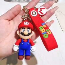 1 pieza Llavero colgante con imagen de figura de anime, llavero de princesa de dibujos animados Superbros, accesorio para mochila, bolso, coche, regalo perfecto de vacaciones para familia y amigos, Kawaii - Multicolor - Ver 14