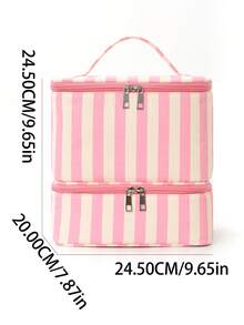 2026 Large Capacity Multifunctional Portable PU Leather Cosmetic Bag, Makeup Bag, Toiletry Bag, Makeup Organizer, Makeup Case, Manicure Supplies - 多色 2 - 查看 2