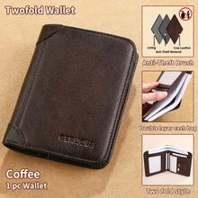 Mens Wallet Genuine Leather RFID Card Holders Cowhide Zip Coin Pocket Wallets For Men - Q20-kFS-2 - View 4