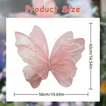 1pc Oversized Butterfly Decoration - Adjustable Wings, Suitable For Valentine's Day, Graduation Season, Wedding, Birthday Photography Background And Seasonal Celebrations, Personalized Gift, Photo Prop - Multicolor - View 12