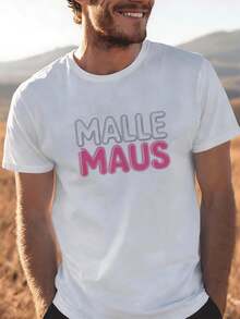 Fun T-Shirt For Mallorca Fans, Unisex For Men And Women, 180g, Loose And Comfortable For Summer, Suitable For All Seasons - 白色 - 查看 2